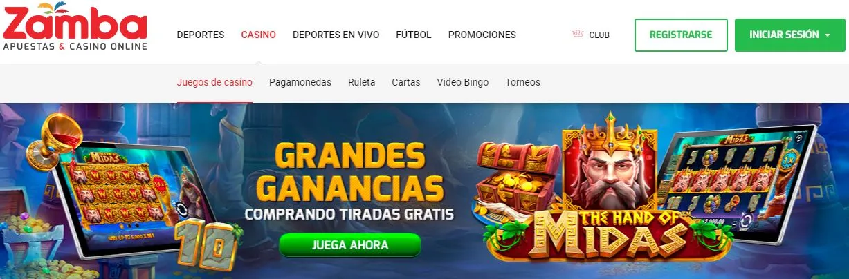 El casino online Zamba en Colombia Zamba casino