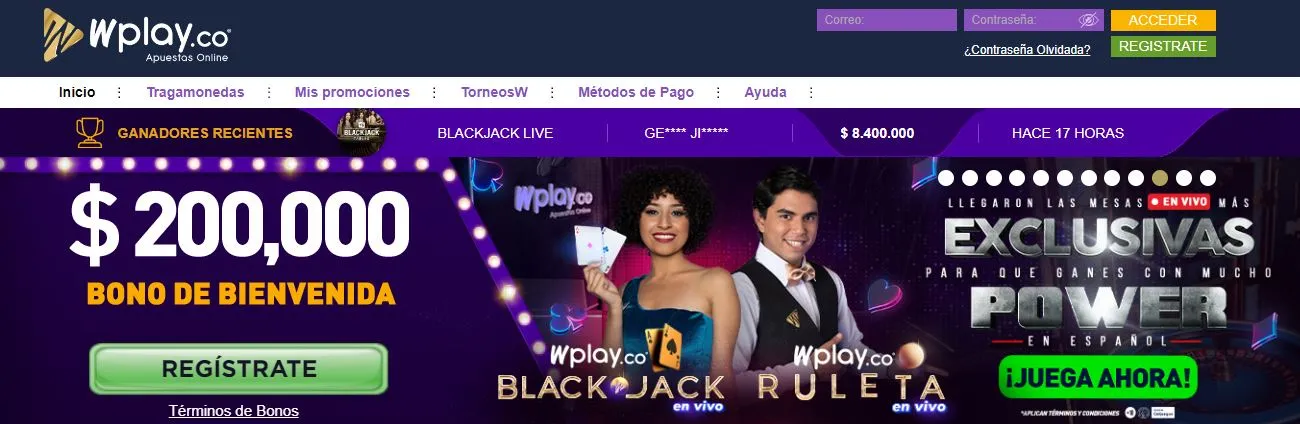 El casino online Wplay Colombia Wplay