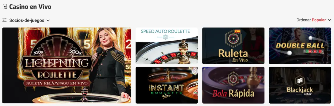 Casino en vivo Zamba