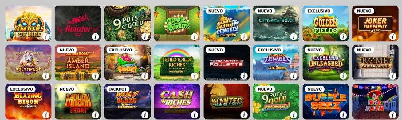 Los jugadores tienen acceso a varios casinos con depósito mínimo Juegos casinos mínimos