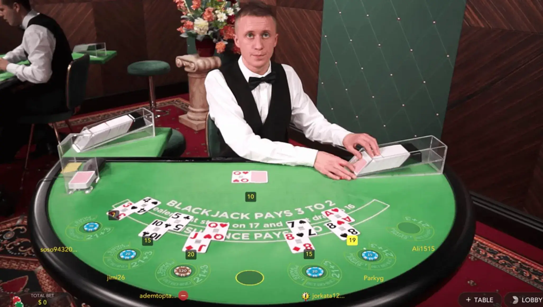 Dealer casino en vivo