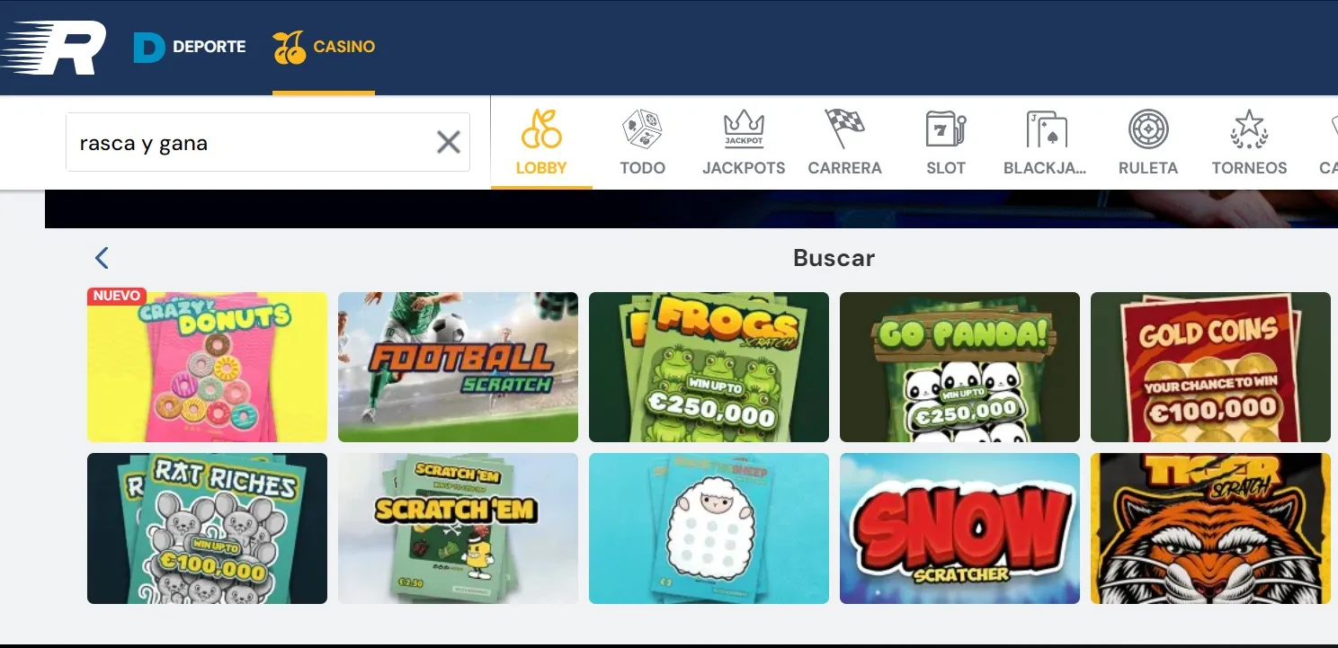 loteria casinos online rushbet