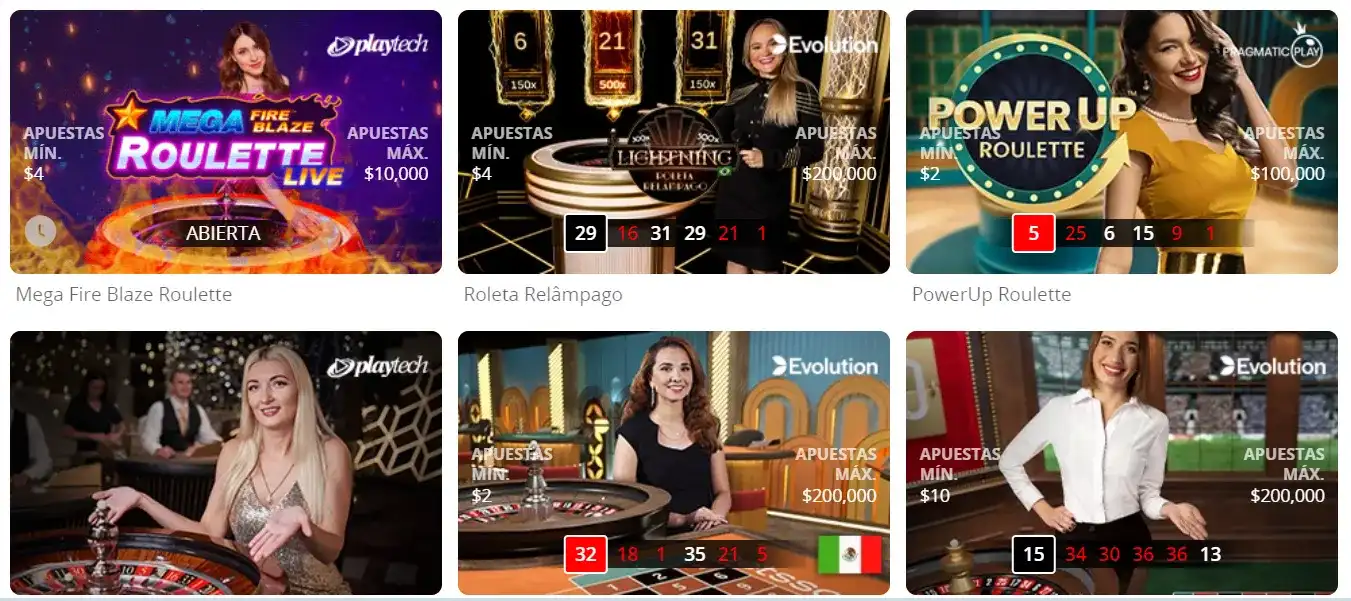 ruleta en vivo