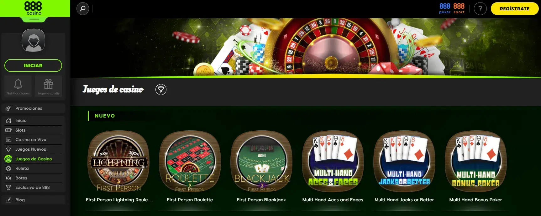 casino blackjack 888 colombia