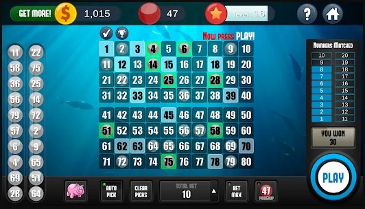 Keno, juego de GooglePlay Keno, juego de GooglePlay