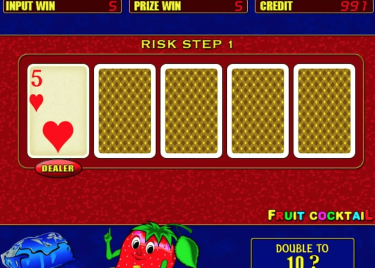 Juego de riesgo en Fruit Cocktail Juego de riesgo en Fruit Cocktail