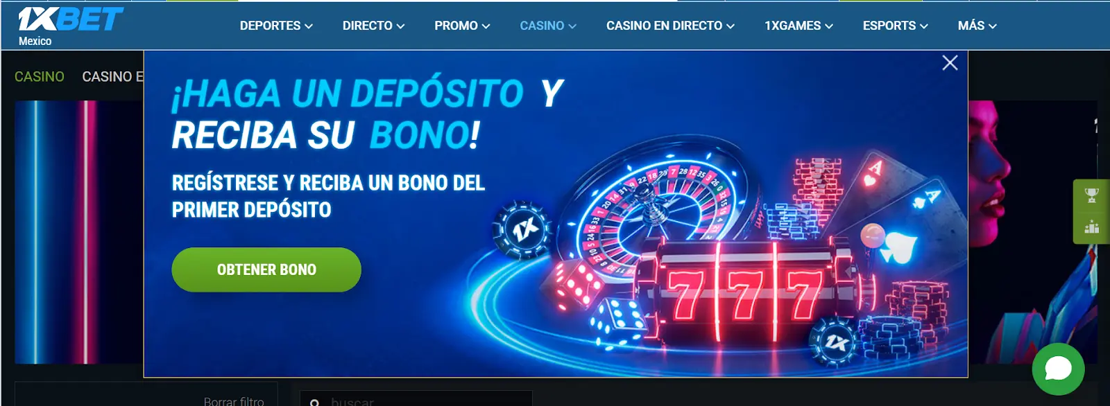 bonos 1xBet