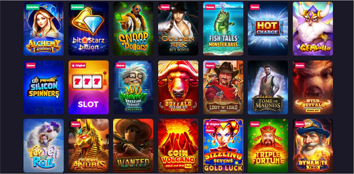 Juegos y apuestas disponibles en Bitstarz casino