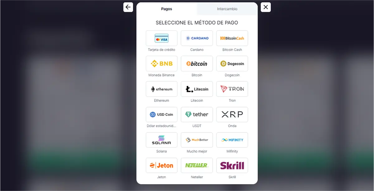 Métodos de pago en Bitstarz casino